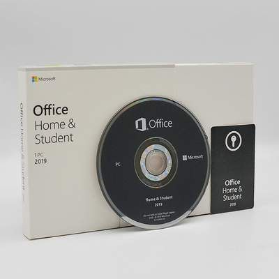 Γνήσιο σπίτι του Microsoft Office 2019 και λιανικό κιβώτιο Medialess σπουδαστών